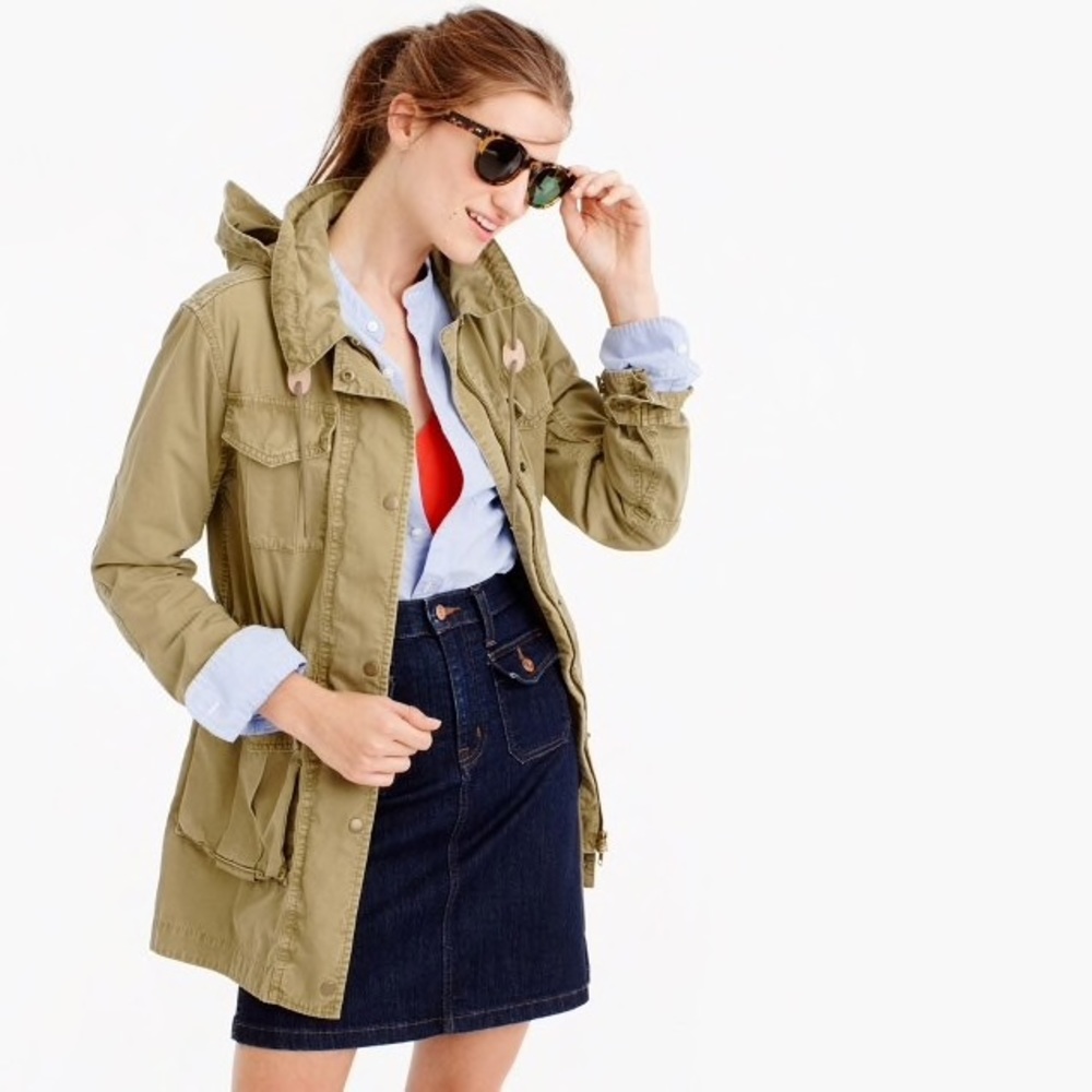 J crew utility jacket XXS Olive